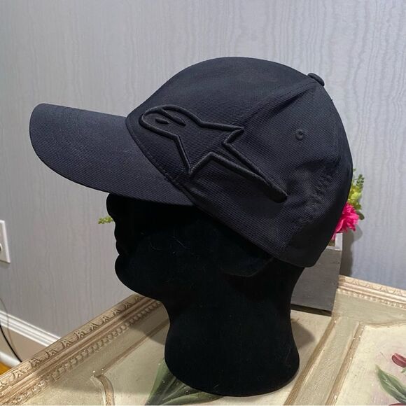 Alpinestars Vintage Flex Fit Black Cap Unisex Sz S/M - Picture 16 of 16